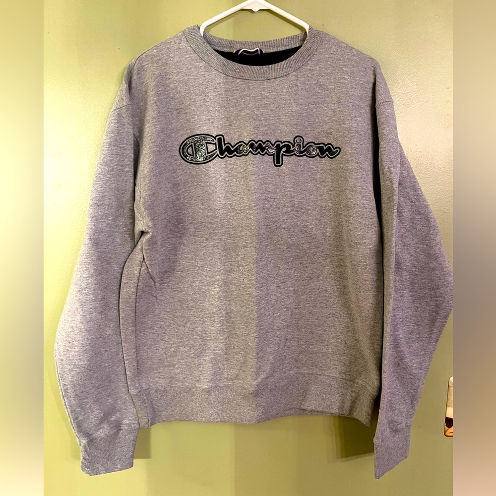 Champion Grey Sweatshirt Medium